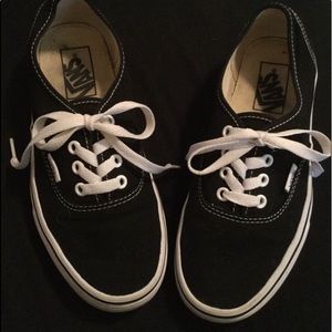 black and white vans